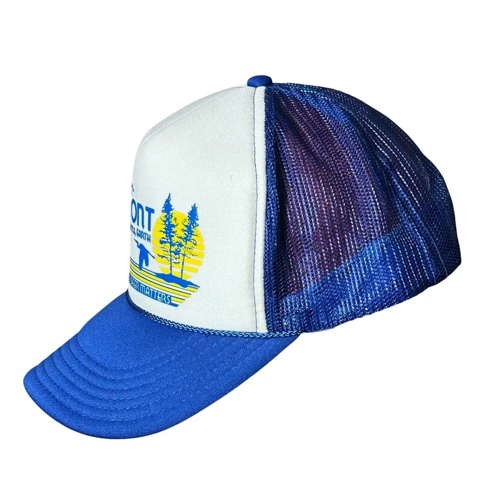 Fremont Brewing Seattle OTTO Foam Trucker Hat Blue Snapback Retro Beer Matters